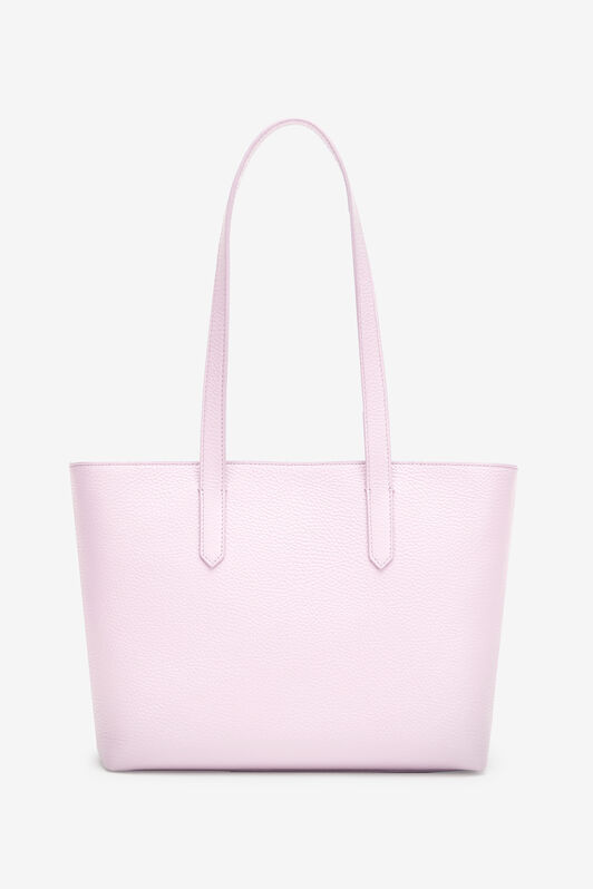 RC Medium leather shopper with RC charm Pink OOB00E-PZA12