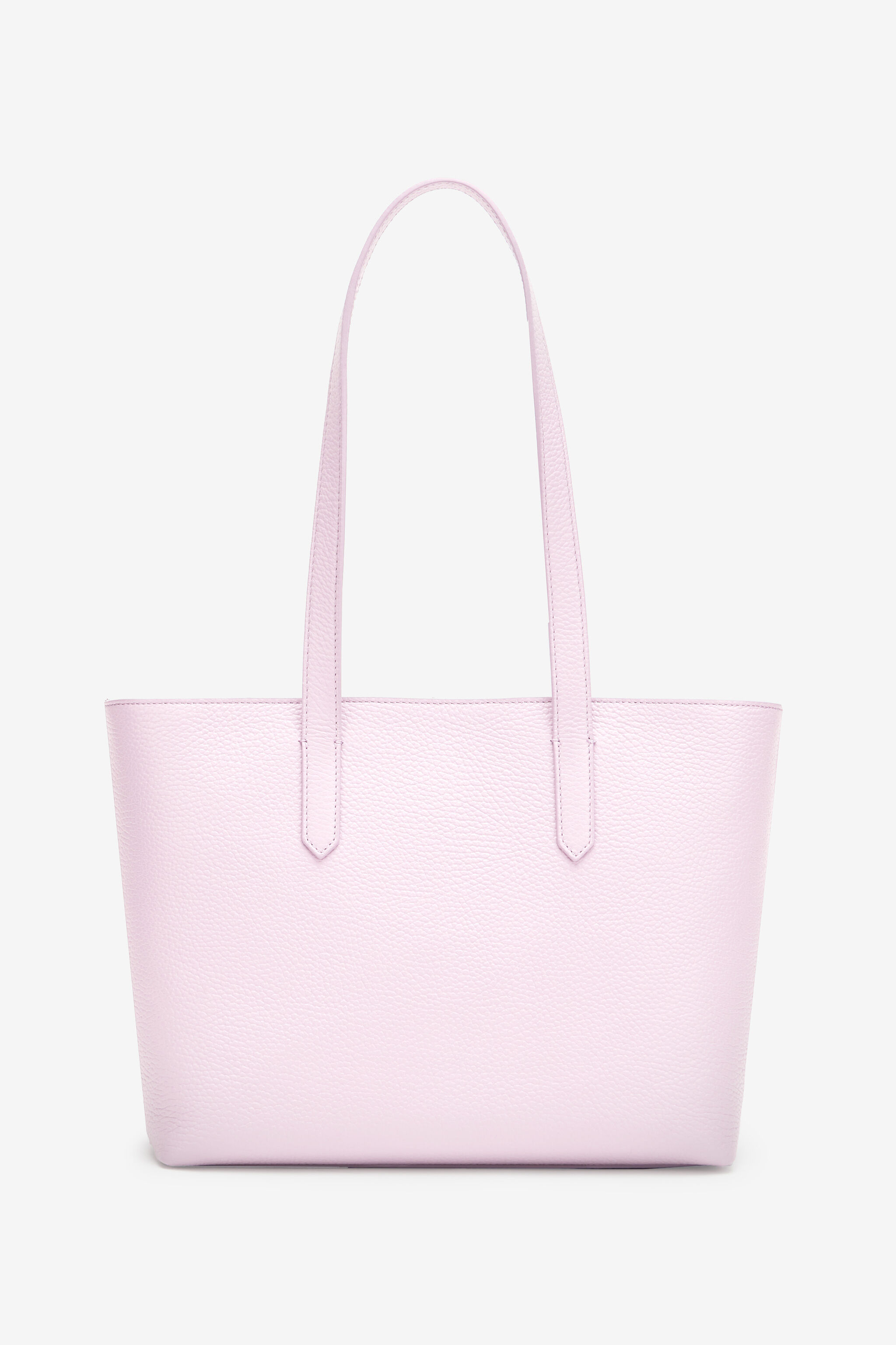 RC Medium leather shopper with RC charm Pink OOB00E-PZA12