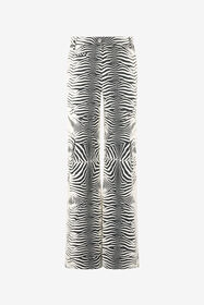 ${brand} Pantalon En Coton Stretch À Imprimé White Tigresse ${colorDescription} ${masterID}