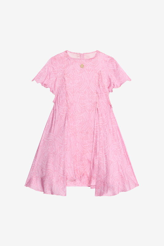 JU Baby Pink Dress with Floral Print BABY ROSE VJT10D-6DP28