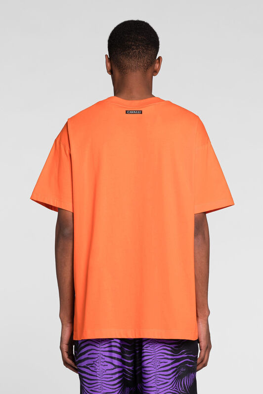 RC Logo-Embroidered Cotton T-Shirt RC Logo-Embroidered Cotton T-Shirt Orange PNT61K-JD060