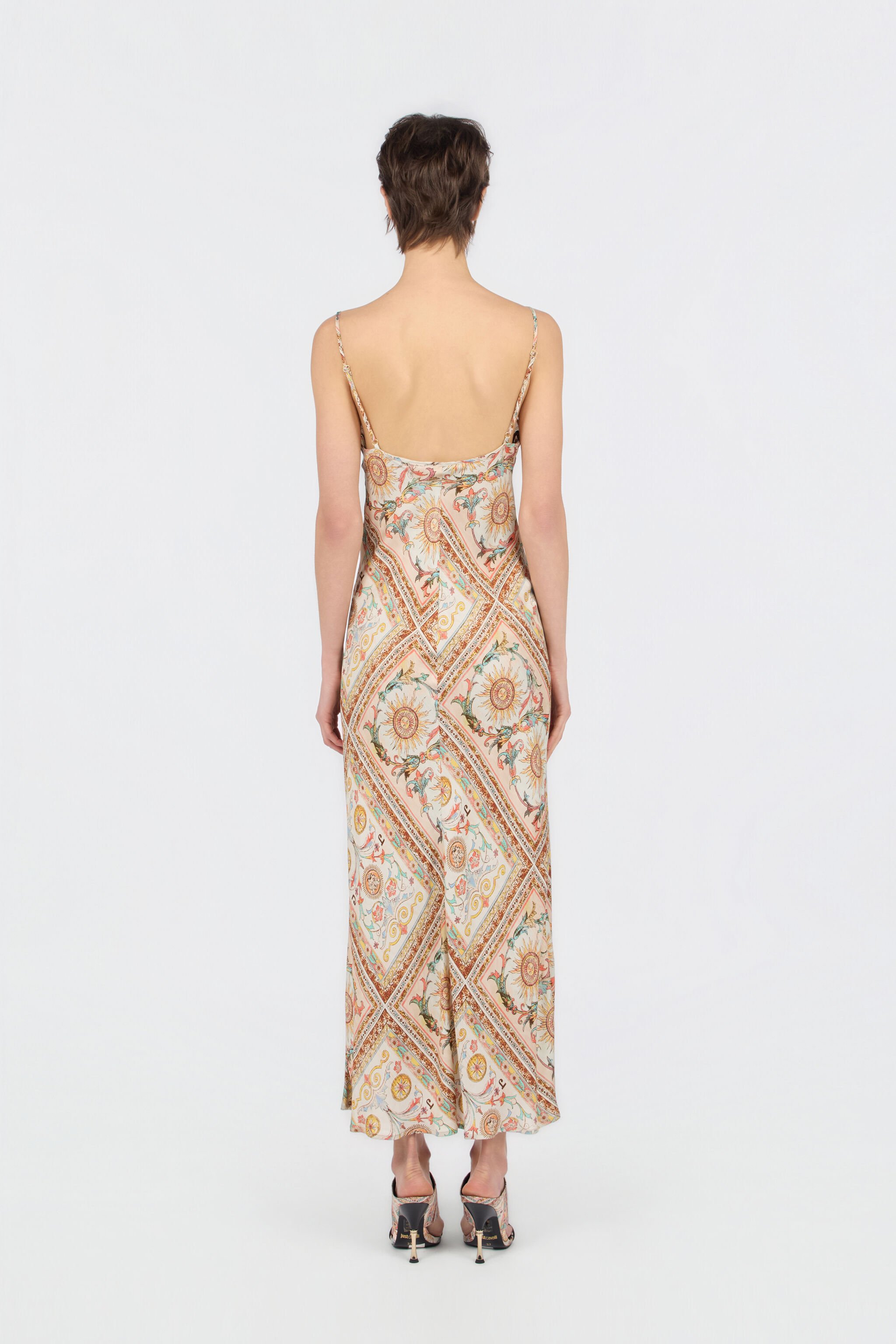 JC Persian Tarot Print Slip Dress SHIFTING SAND WFT310-WF708