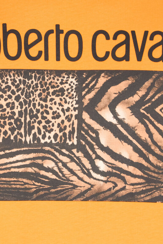 RC Camiseta Con Animal Print Y Logotipo ORANGE OOT60G-JD060