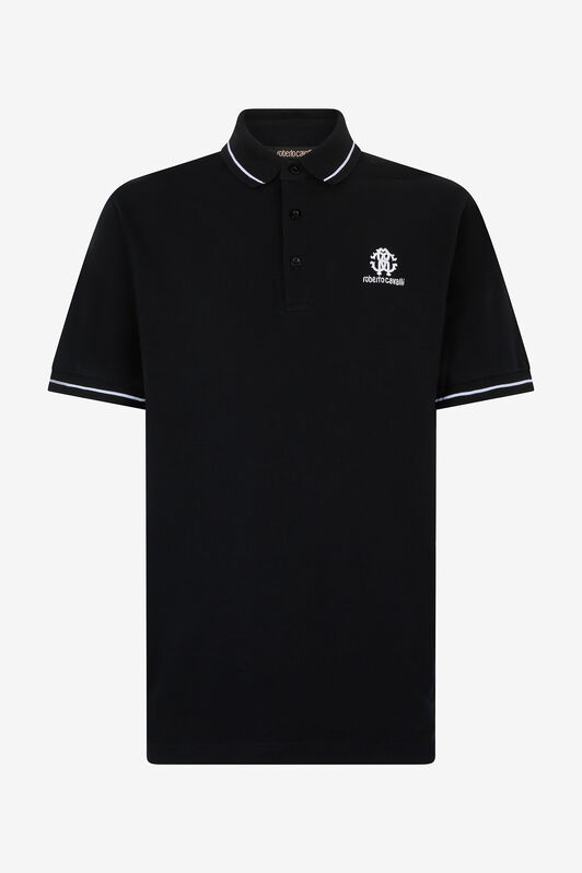 RC Polo With RC Monogram And Logo Black POT64B-KB001