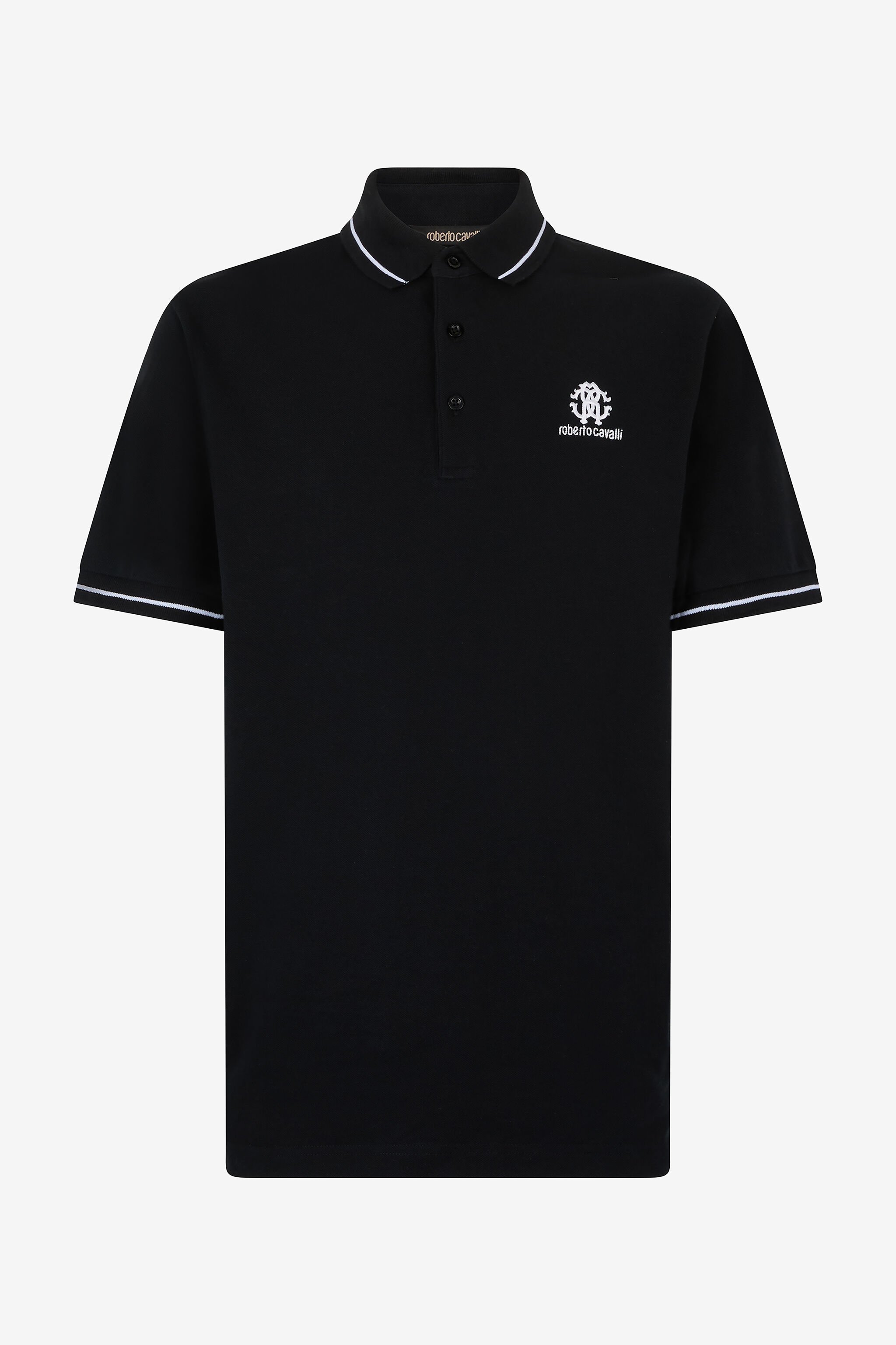 RC Polo With RC Monogram And Logo Black POT64B-KB001