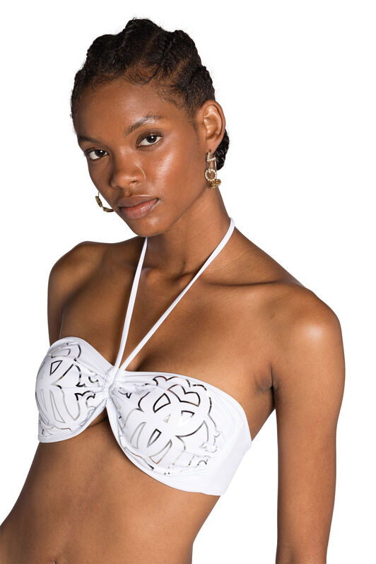 RC Bikini Blanco Logo Monogram RC Blanco KSW01Y-LL002