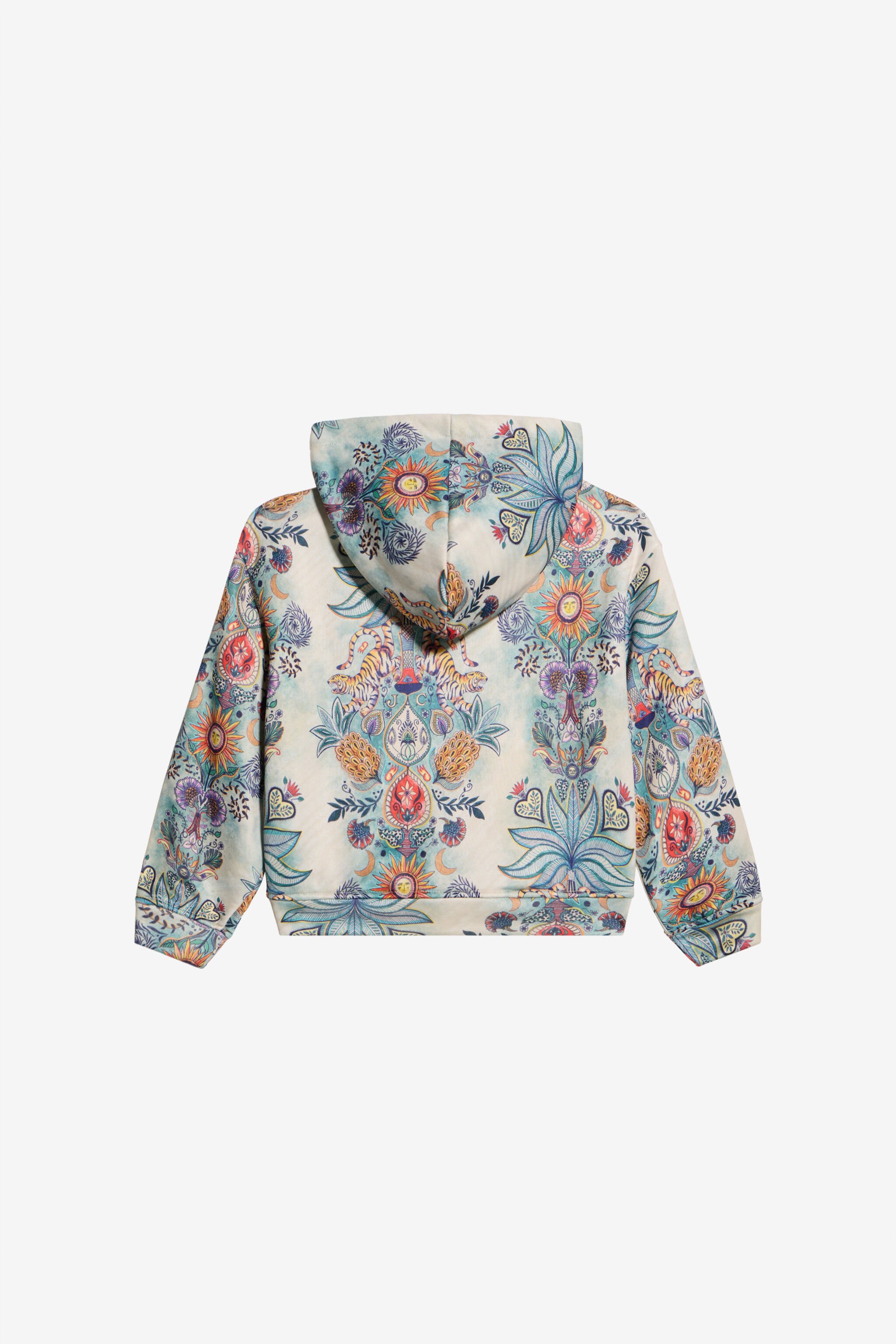 JC Kapuzenpullover Mit Tropical-Garden-Print TROPICAL GARDEN WFT68W-2O003
