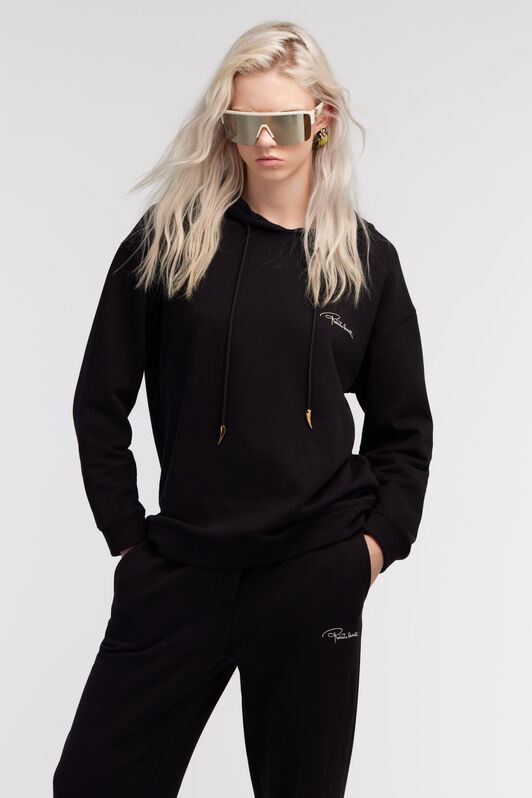 RC Black Hoodie With Signature Logo Black SKT63A-CF020