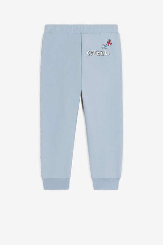 JU Logo And Wildlife-Print Sweatpants JU Logo And Wildlife-Print Sweatpants Light blue PJT253-CF050