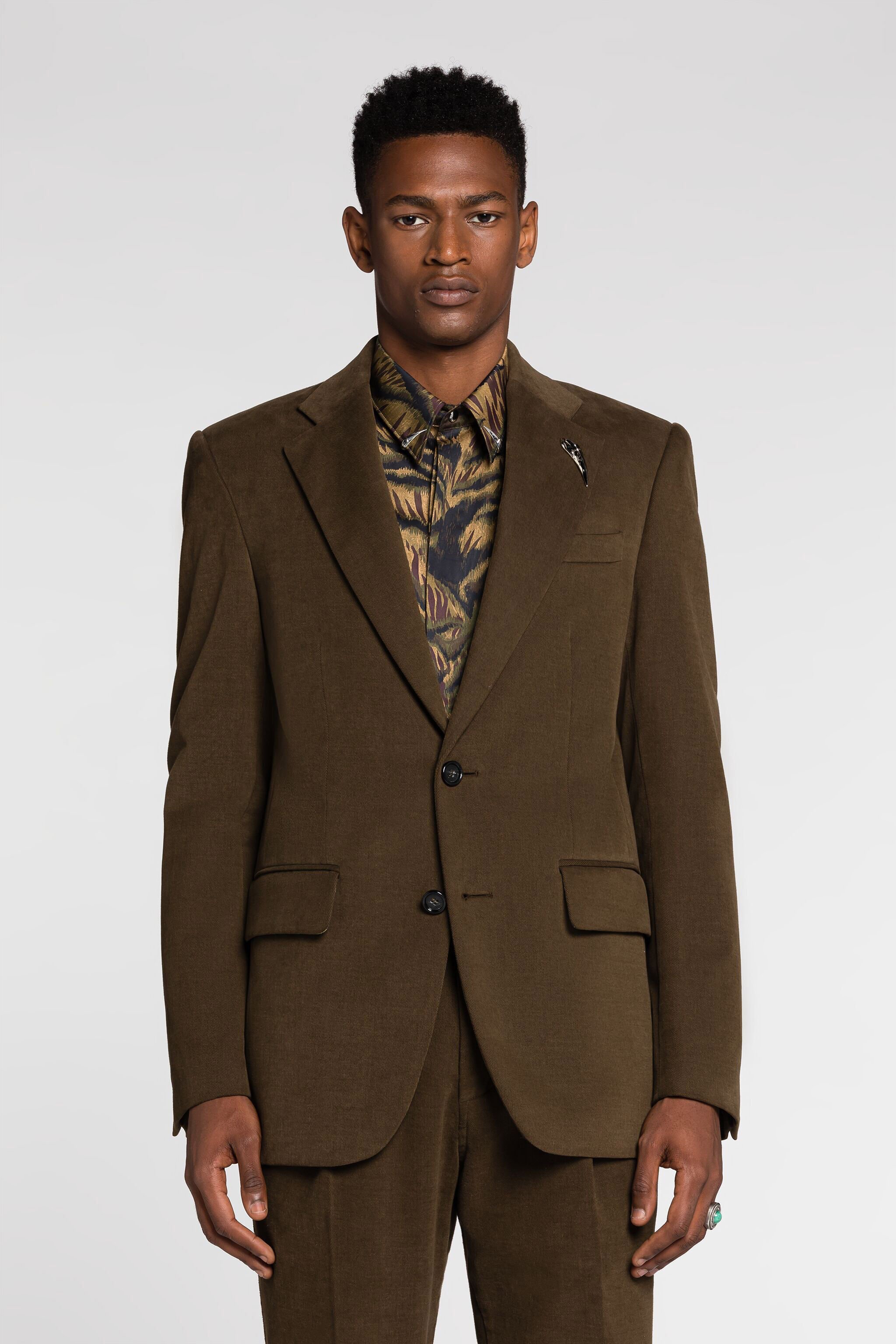 RC Tiger Tooth Blazer Dark brown RRT435-FN070