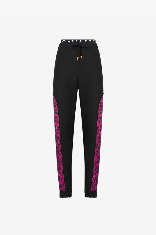 RC Printed-panel track pants Black QKT25A-2TF49