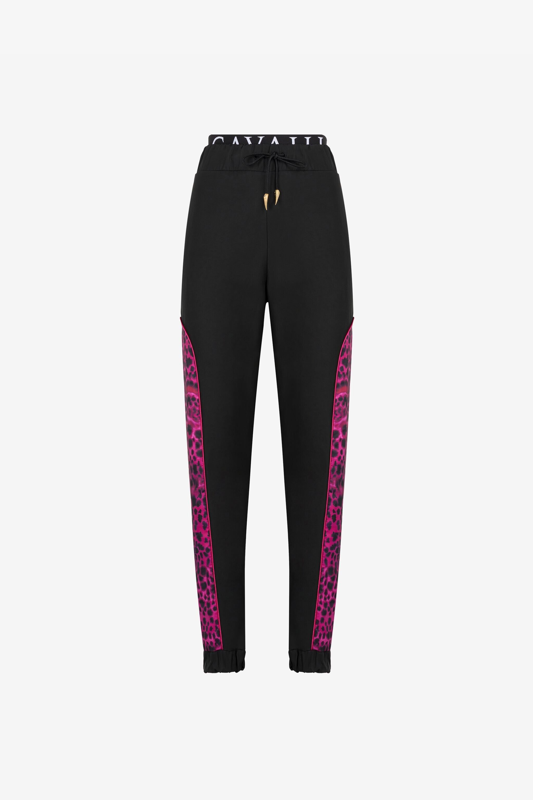 RC Printed-panel track pants Black QKT25A-2TF49