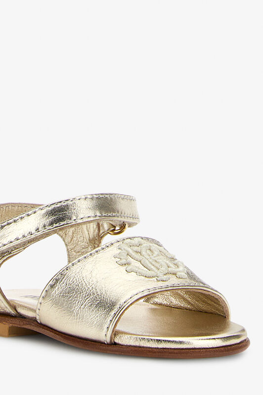 JU RC Logo Sandals JU RC Logo Sandals PLATINUM SJS00C-PZJ02