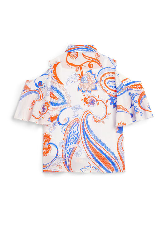 JU Lizard Bandana print top Orange IJT706-SQP82
