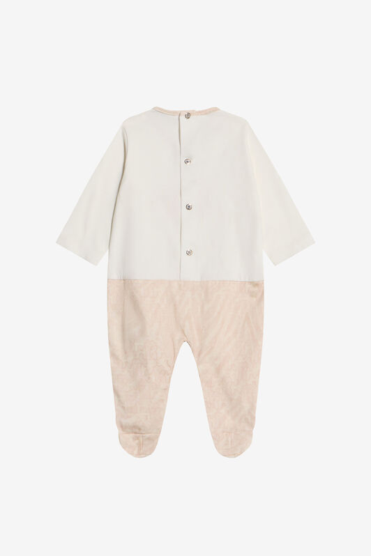 JU Pink Monogram Zebra Print Children Kit BABY PINK WJT808-JD001