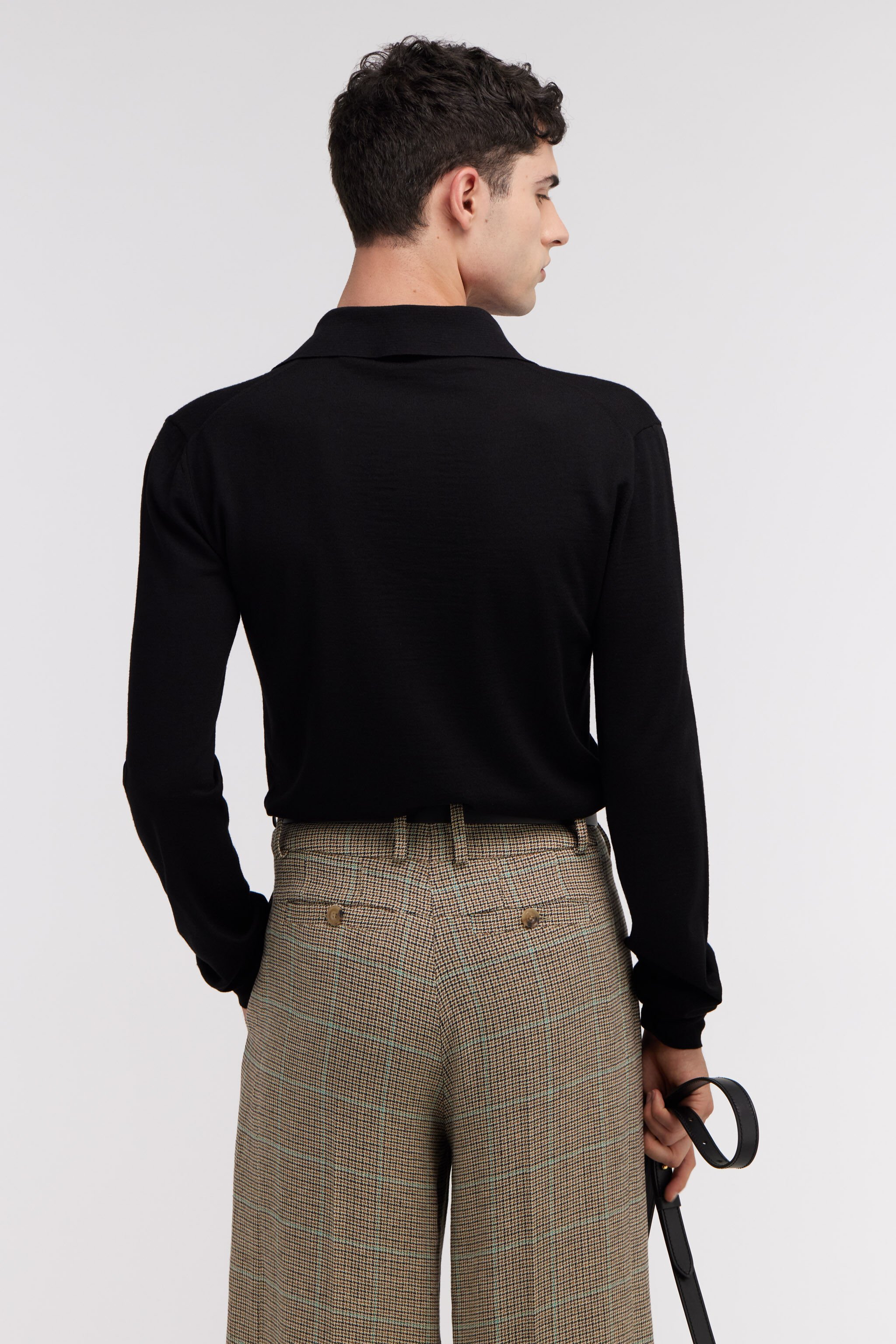 RC Polo maniche lunghe Nero SRM618-MA015