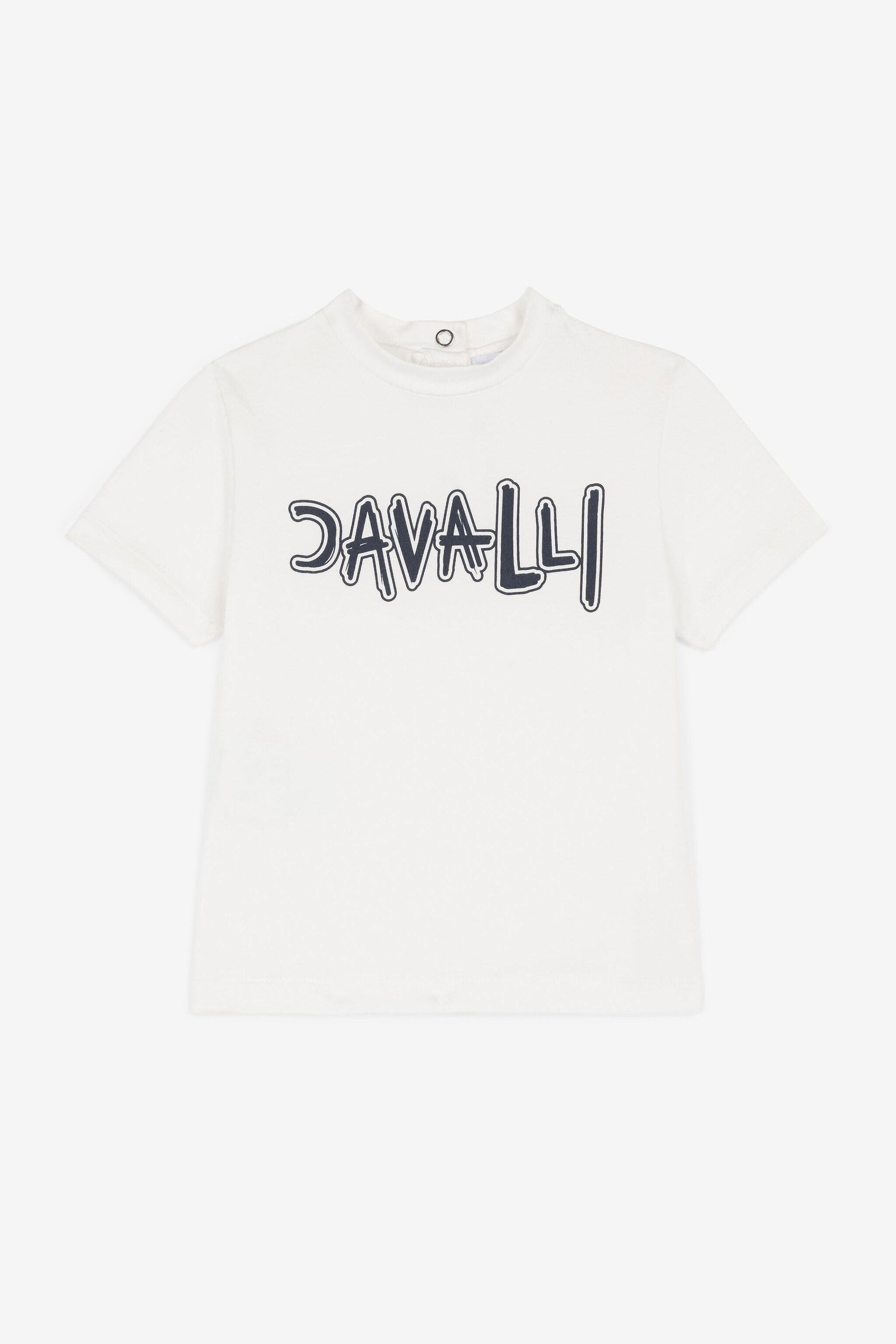 JU Logo-Print T-Shirt White OJT61C-JV025