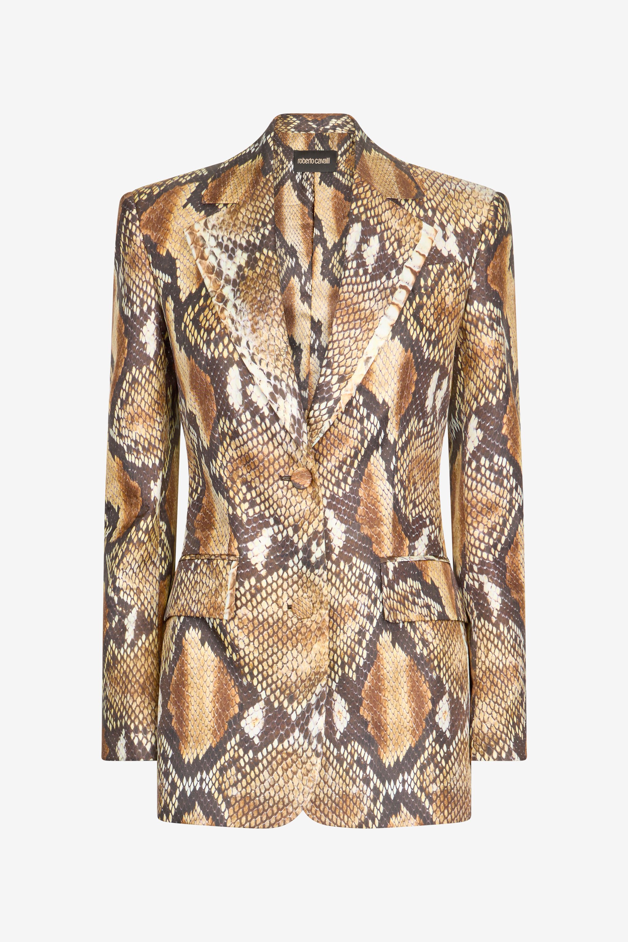 RC Python Print Jacket Light Brown UWT405-4QN93
