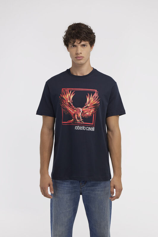 RC T-shirt with Eagle logo and print RC T-shirt with Eagle logo and print Dark blue NOT60E-JD060