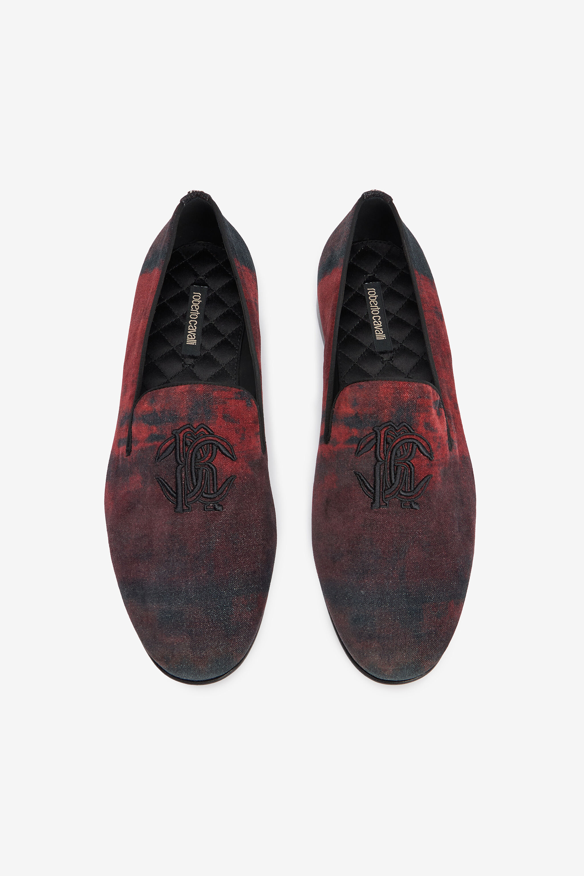 Oriental Red Slipper with Mirror Snake Monogram in ORIENTAL RED