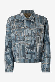 ${brand} Giubbotto In Denim Patchwork Capsule Collection ${colorDescription} ${masterID}