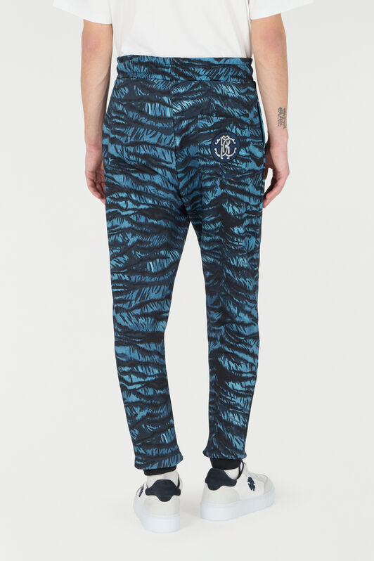 RC Joggers with Tiger Skin Print BLUE OOT20B-5OO65