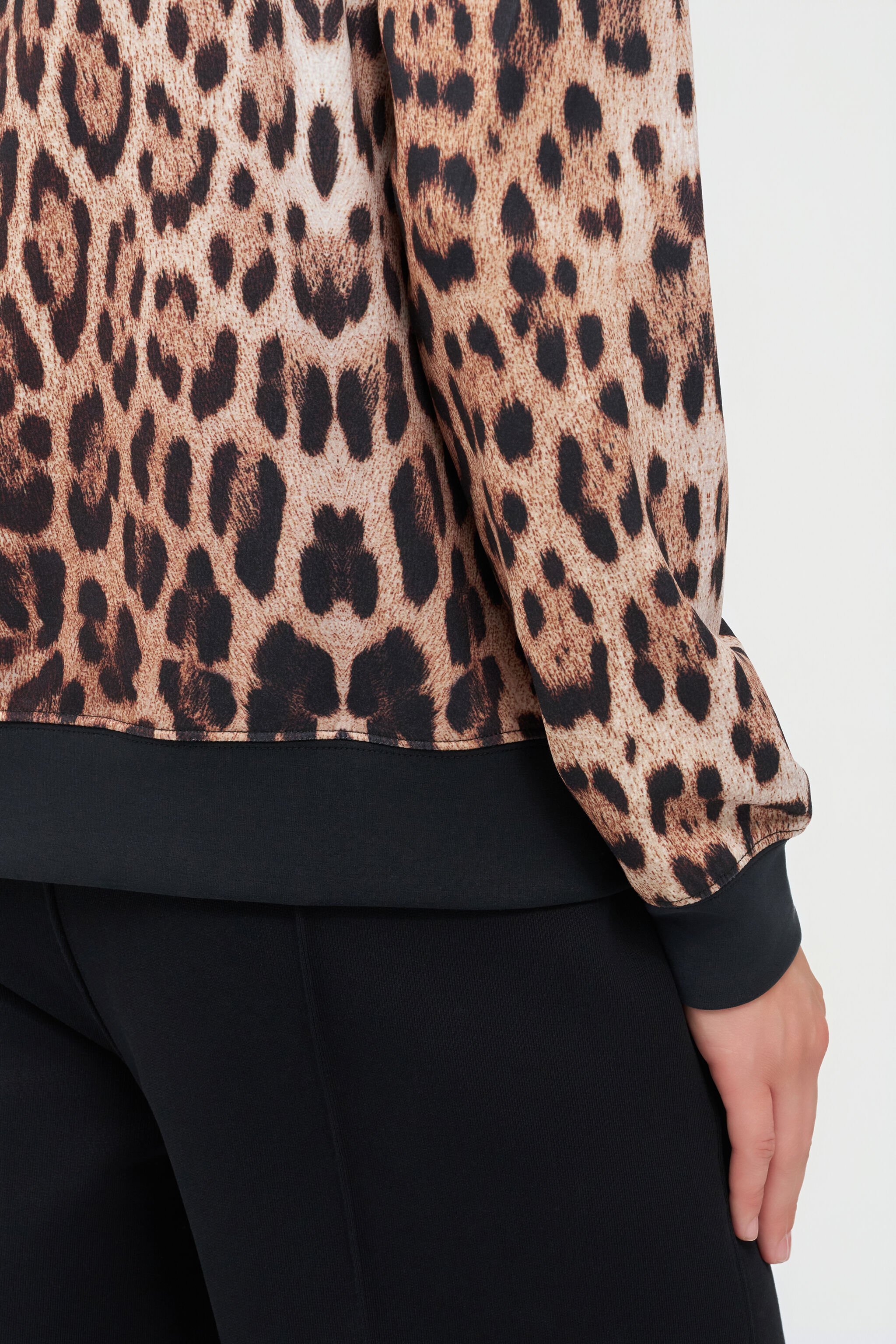 RC Leopard Print Sweatshirt JAGUAR QOT66A-2OG34