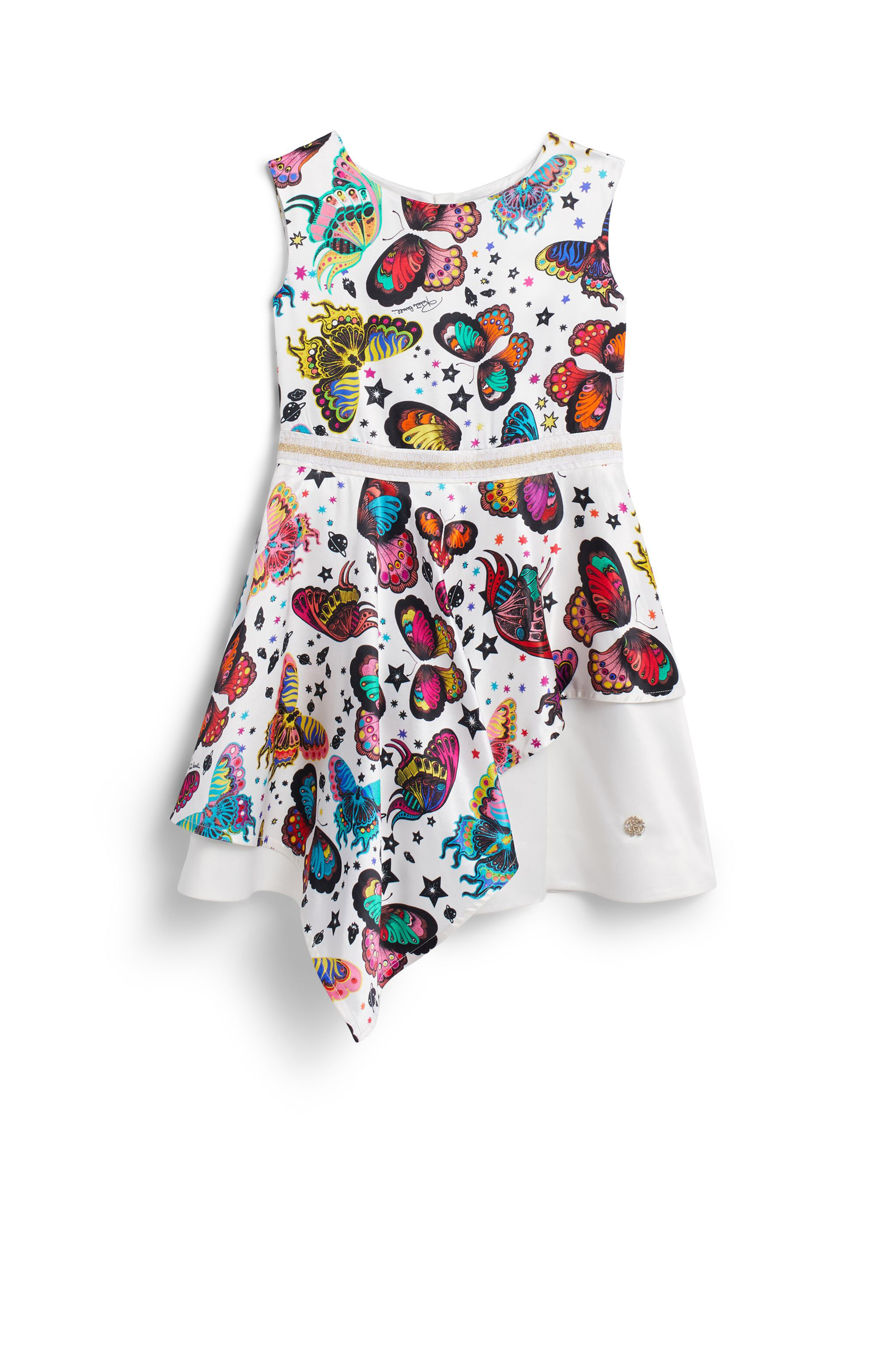 JU Space Butterfly print dress MILKY/MULTICOLOR IJT130-XOQ86