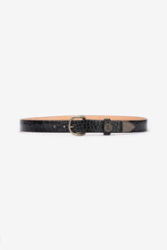 ${brand} Cintura In Pelle Con Monogram Mirror Snake ${colorDescription} ${masterID}