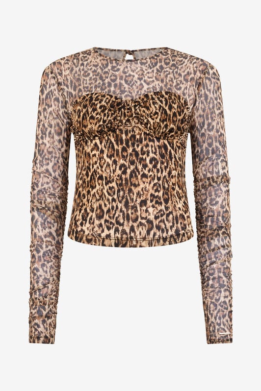 JC Leopardenmuster Pullover BEIGE VFT214-VF337