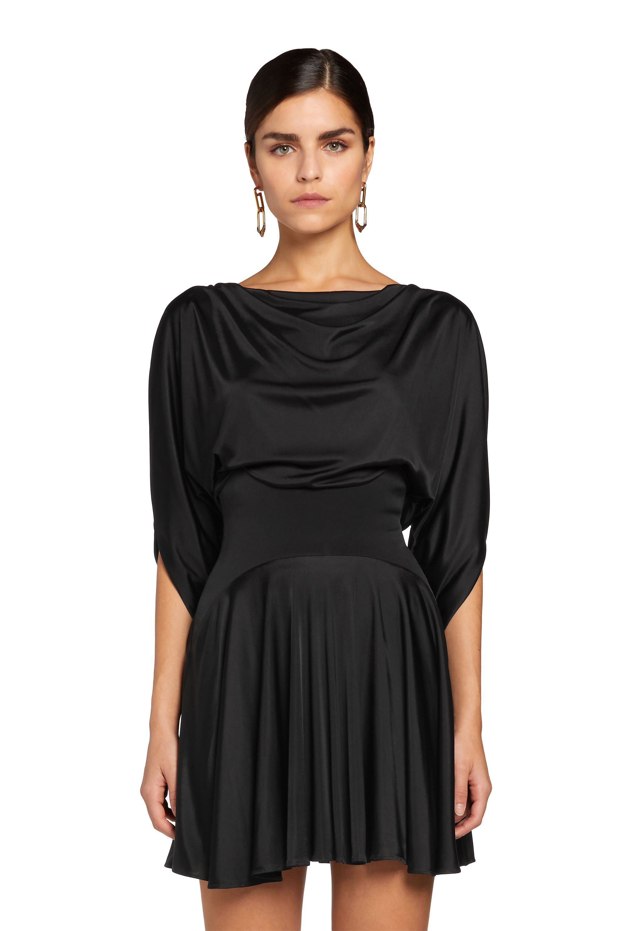 RC Draped mini dress Black MQT104-JE057