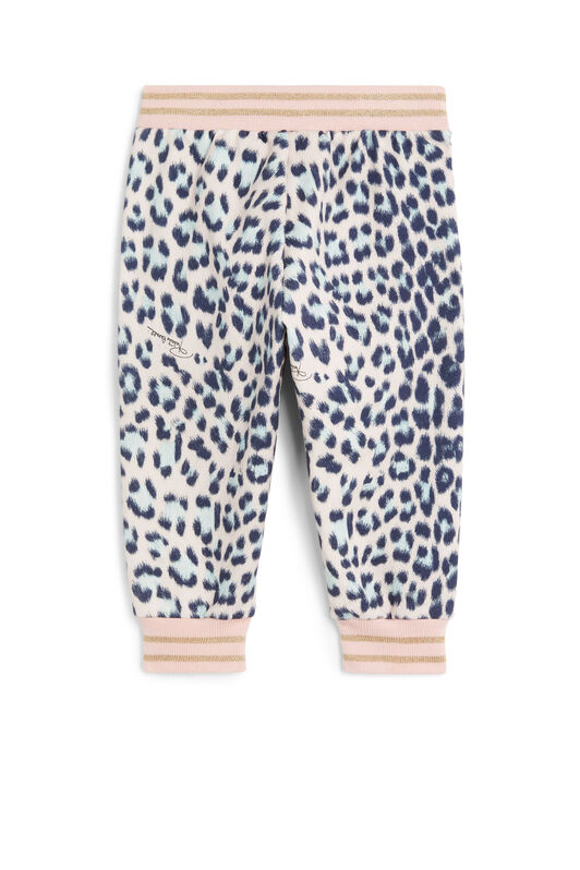 JU Jogginghose mit Leopardenmuster und Samt JU Jogginghose mit Leopardenmuster und Samt SEASHELL PINK LJT226-VL002
