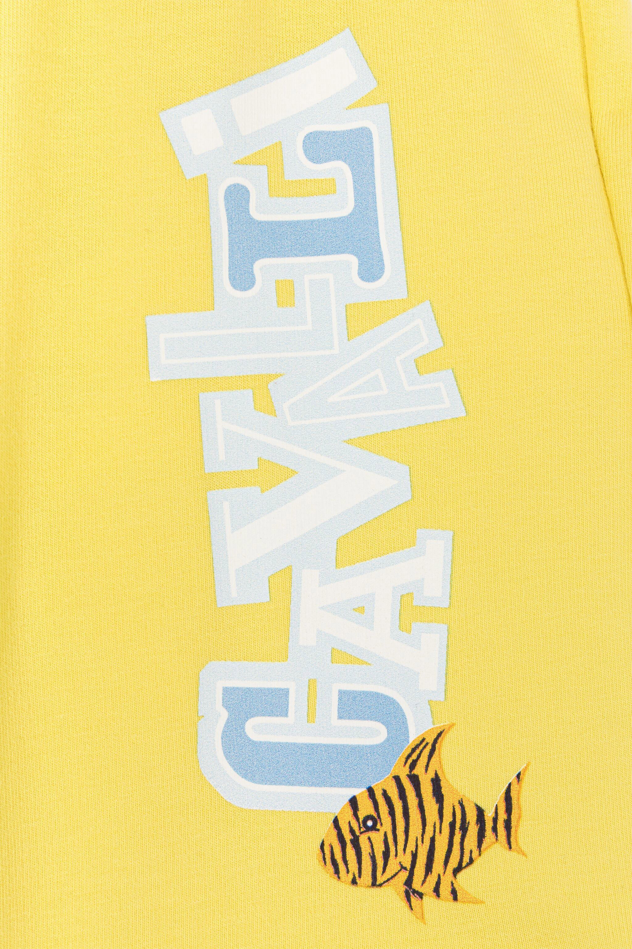 JU Cotton track shorts Yellow QJT259-CF050
