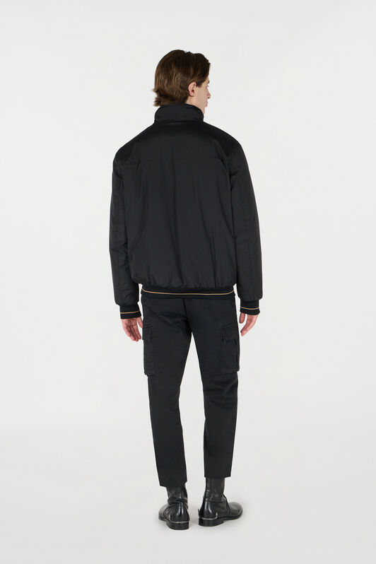 RC Padded Bomber Jacket with Zip Black OOT40A-SBO02