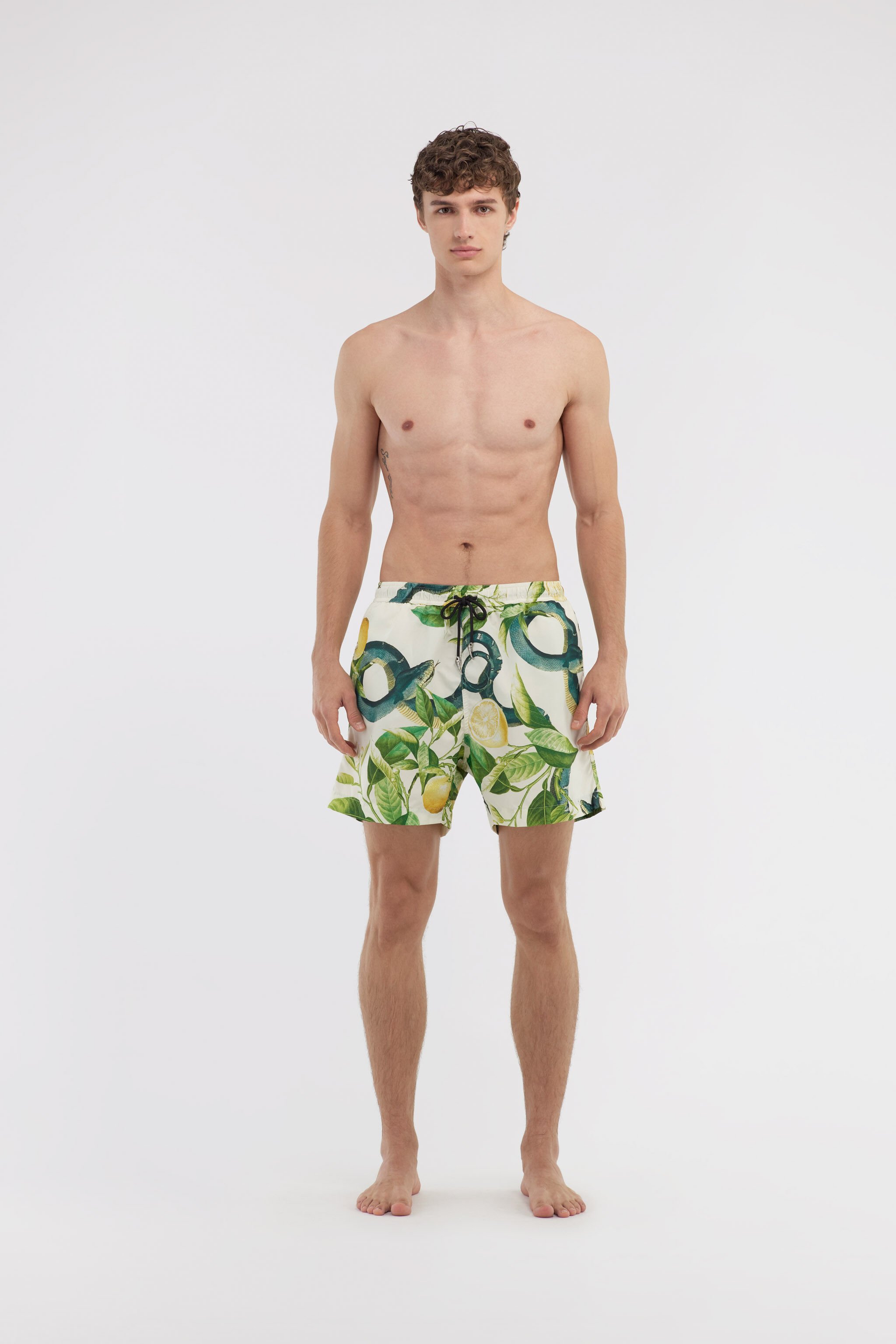 RC Swim shorts with Lemon print Ivory SYH00A-5RF75