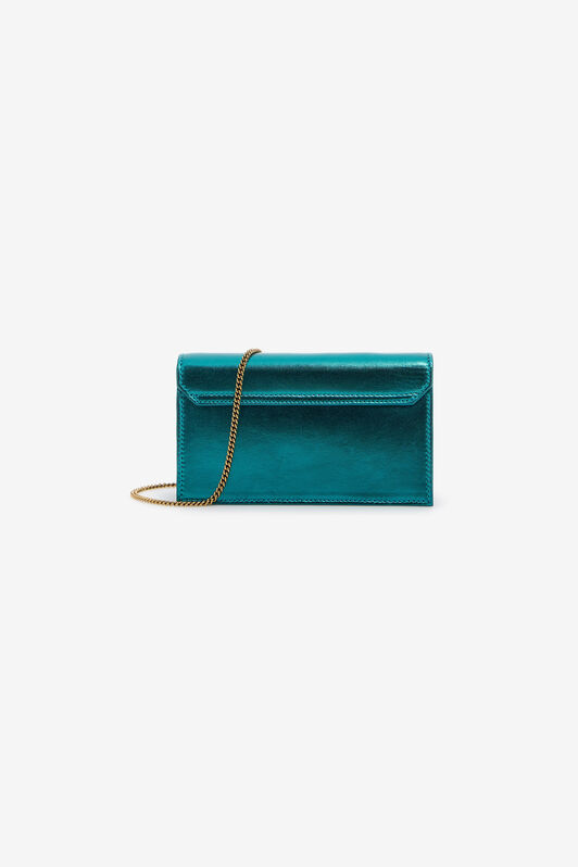 RC Shoulder bag with Monogram Mirror Snake Light blue SKB112-PN199