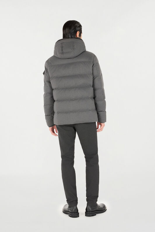 RC Plumífero con capucha GREY OOT40C-FTO01