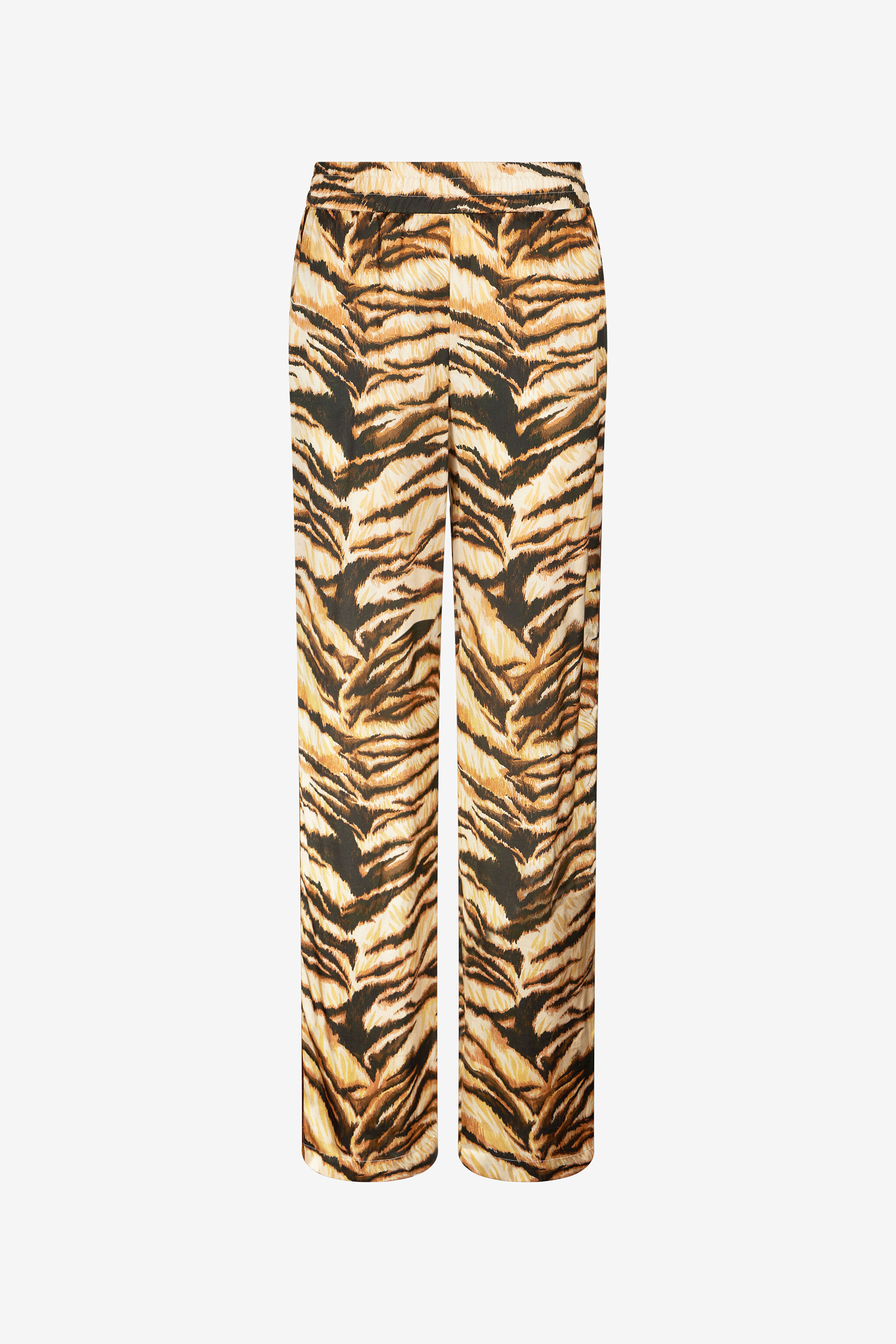 RC High-waisted tiger-print trousers Hellbraun RKT210-SZH36