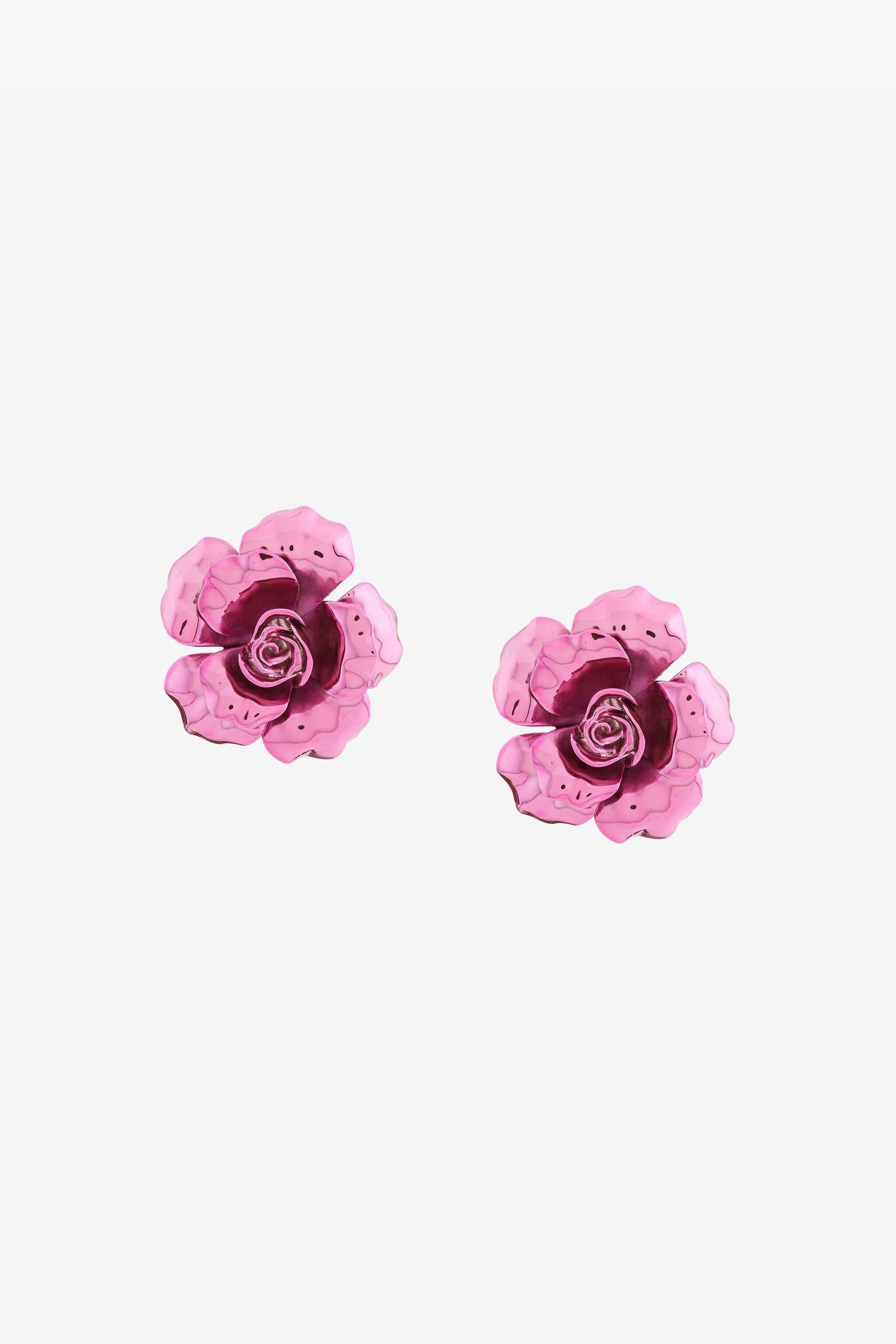 RC Mirror Snake Earrings Fucsia QKG017-AM001