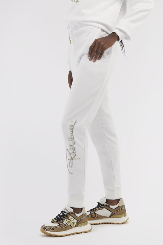 RC Pantaloni sportivi con firma Bianco NOT22B-CF052