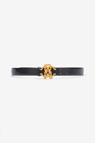 ${brand} Leather Belt with Logo Buckle ${colorDescription} ${masterID}