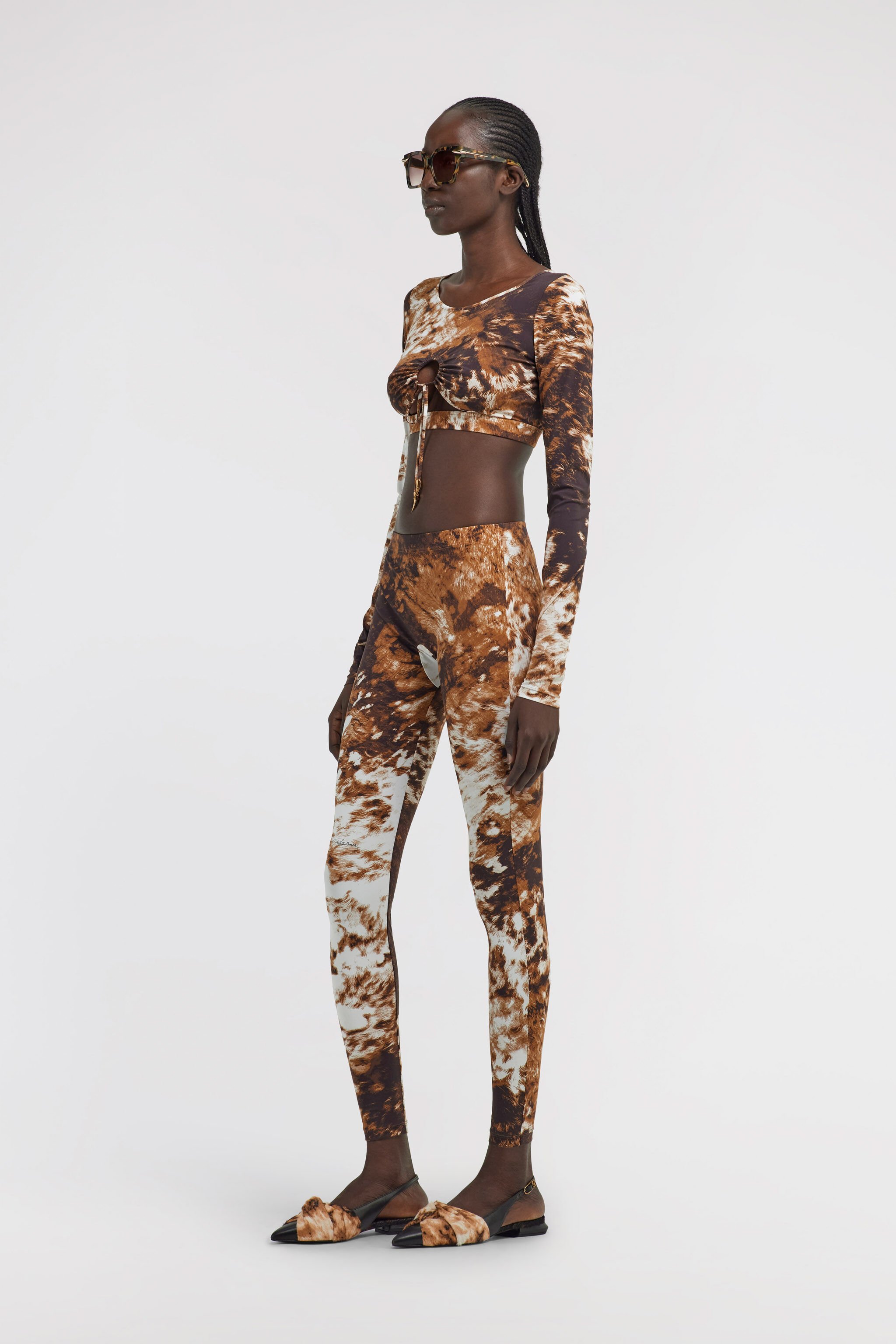 RC Appaloosa Print Leggings Brown TKT25A-HVN08