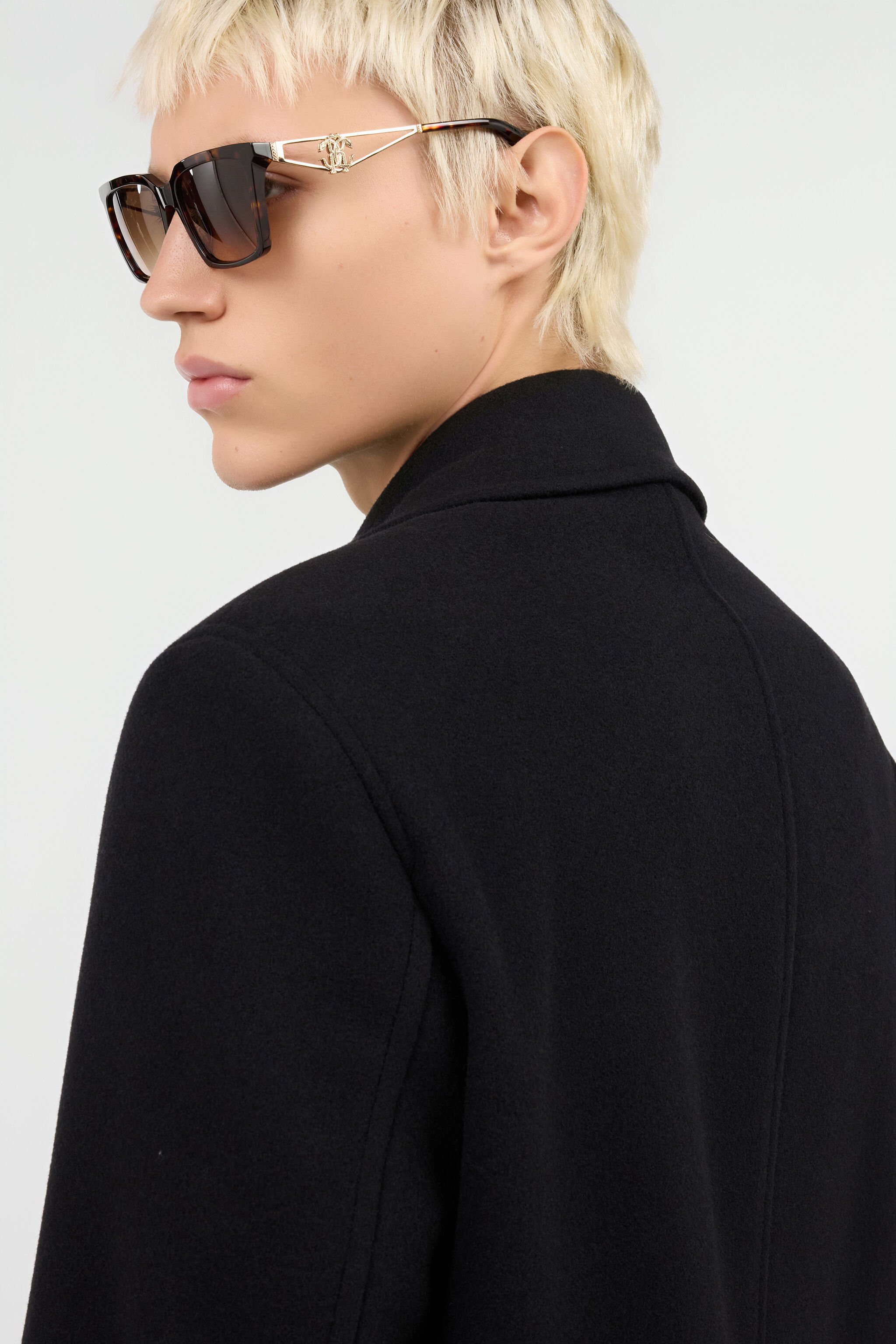 RC Peacoat Doppio Petto in Lana Nero RC Peacoat Doppio Petto in Lana Nero BLACK ROT40M-FE032