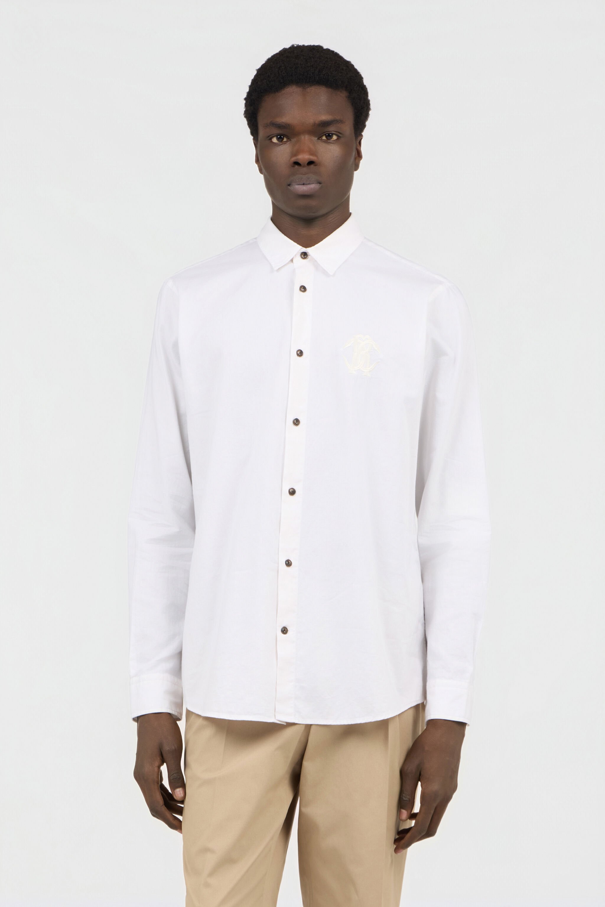 RC Chemise Blanche avec Broderie Monogram RC RC Chemise Blanche avec Broderie Monogram RC WHITE SOT70P-FN006