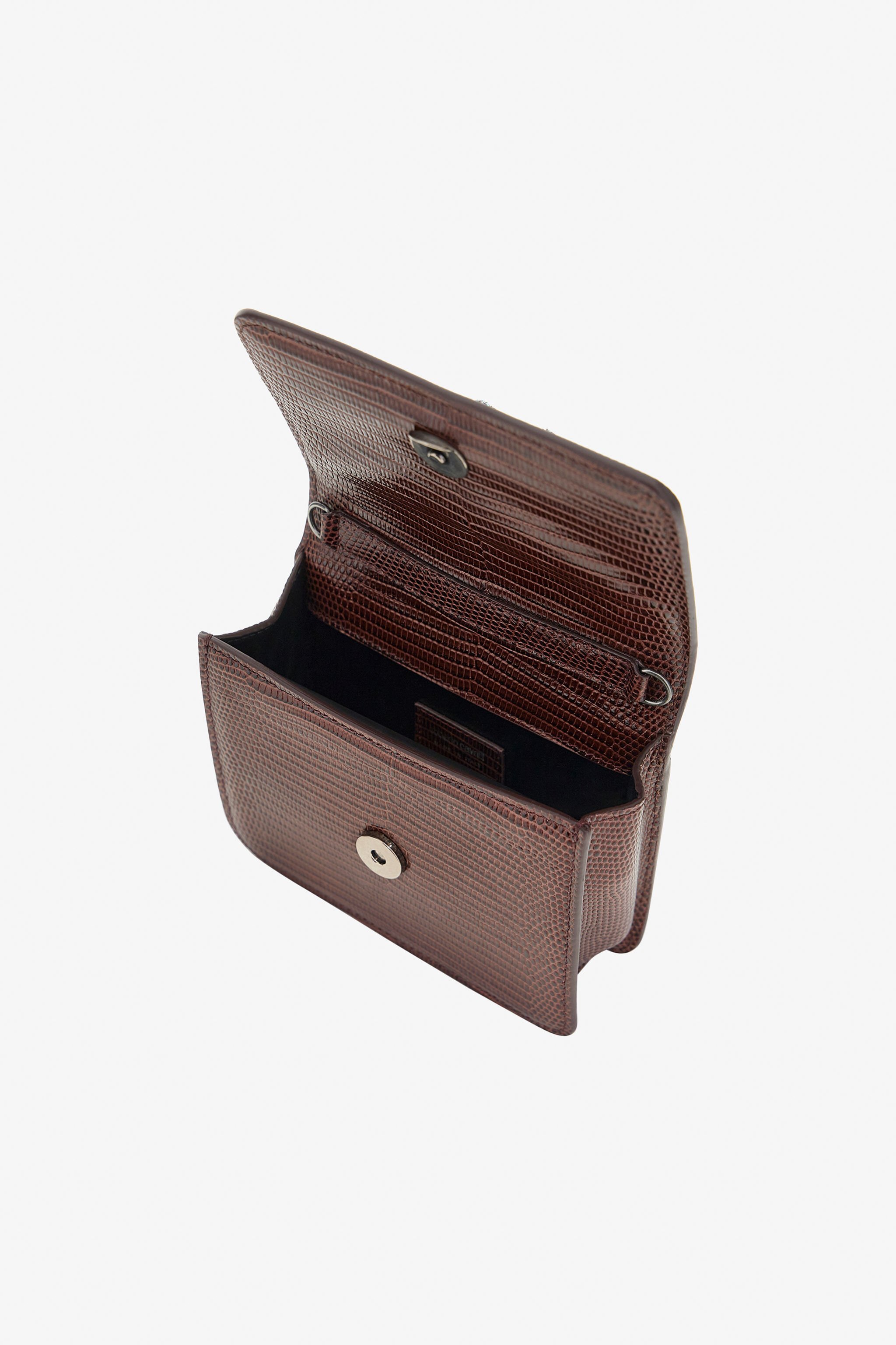 RC Borsa a spalla Roar piccola con tigri gioiello Marrone QKB025-PZ162