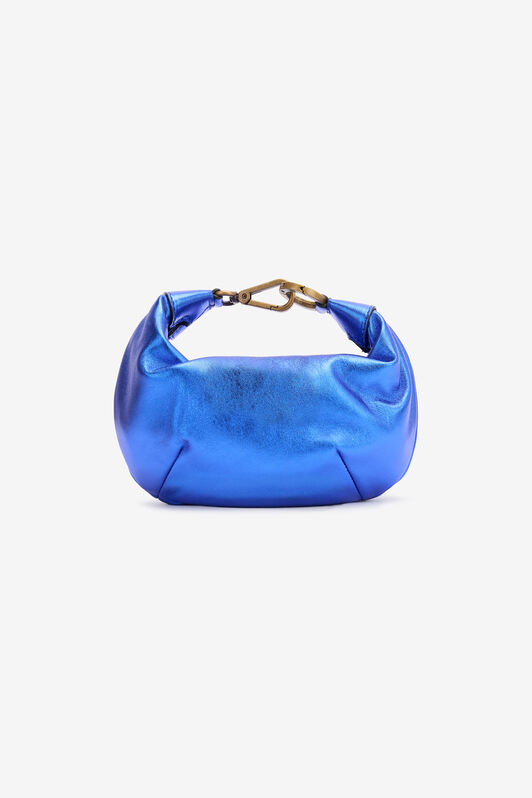 RC Hobo Bag with Mirror Snake Monogram BLUE POB00A-PZ296