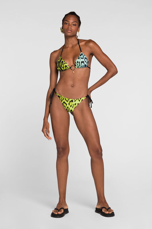 RC Slip bikini con stampa Jaguar Verde chiaro QKW00G-LNF53