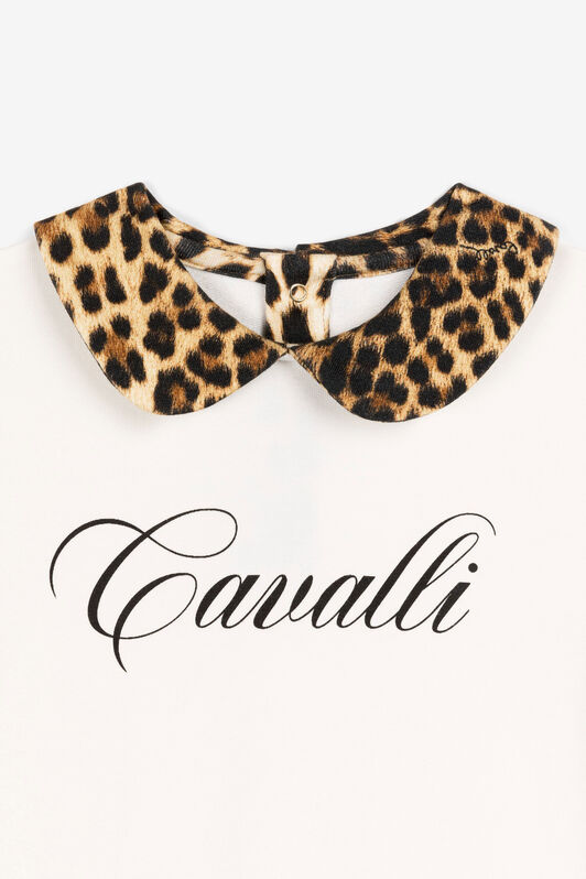 JU Leopard-Print Logo Top Light brown OJT946-ISA2J