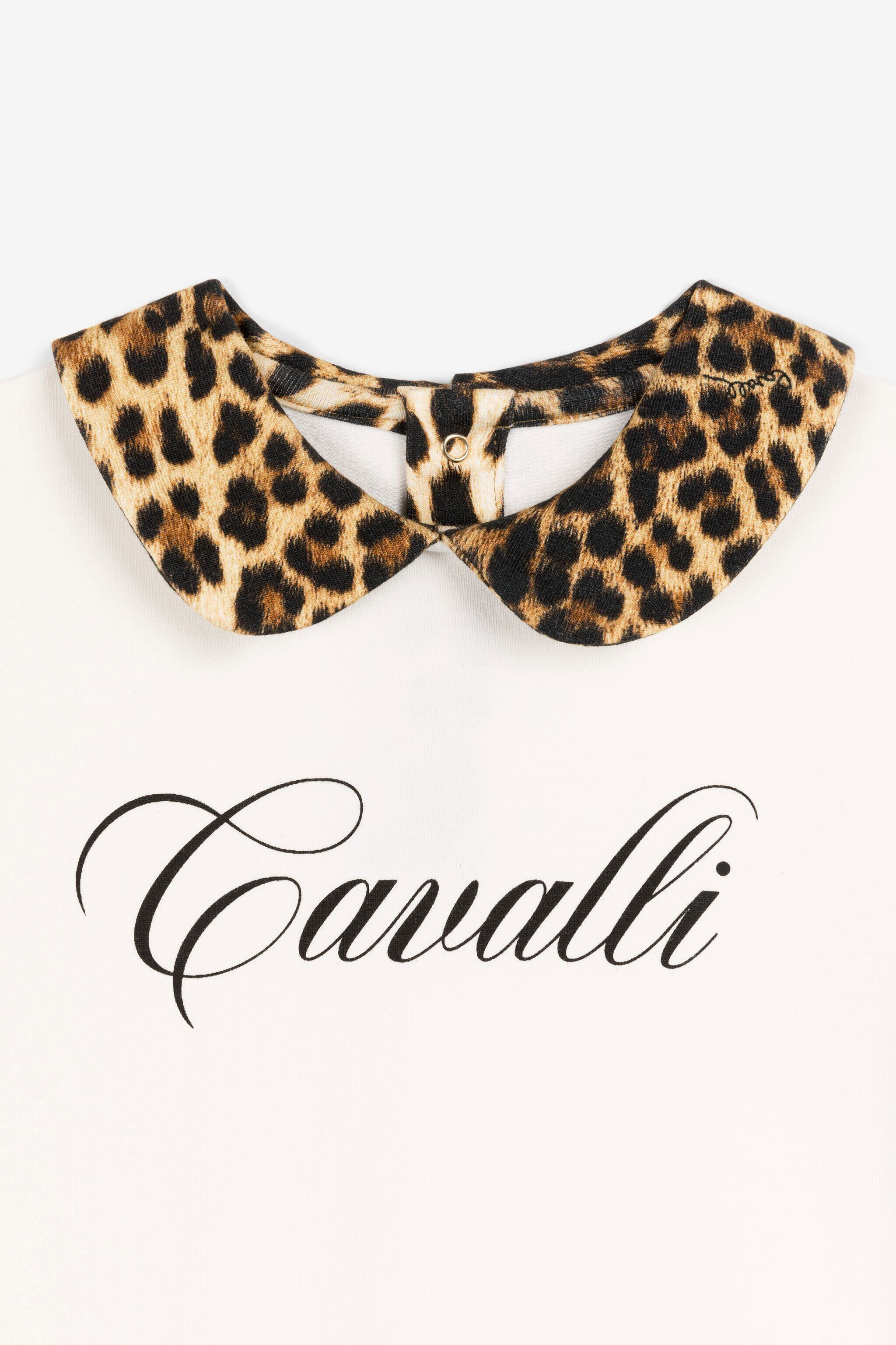 JU Leopard-Print Logo Top Light brown OJT946-ISA2J