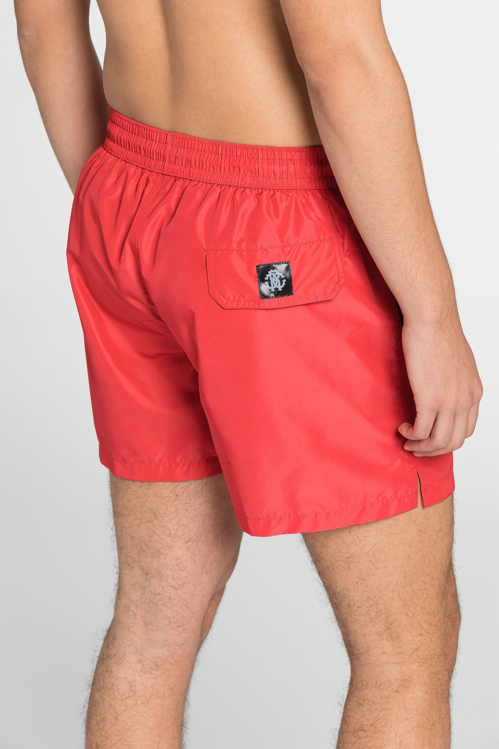 RC RC Monogram-Print Swim Shorts Red JSH00A-SB001